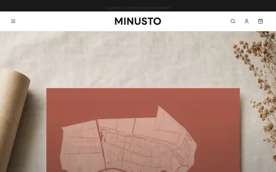 Screenshot of minusto.com