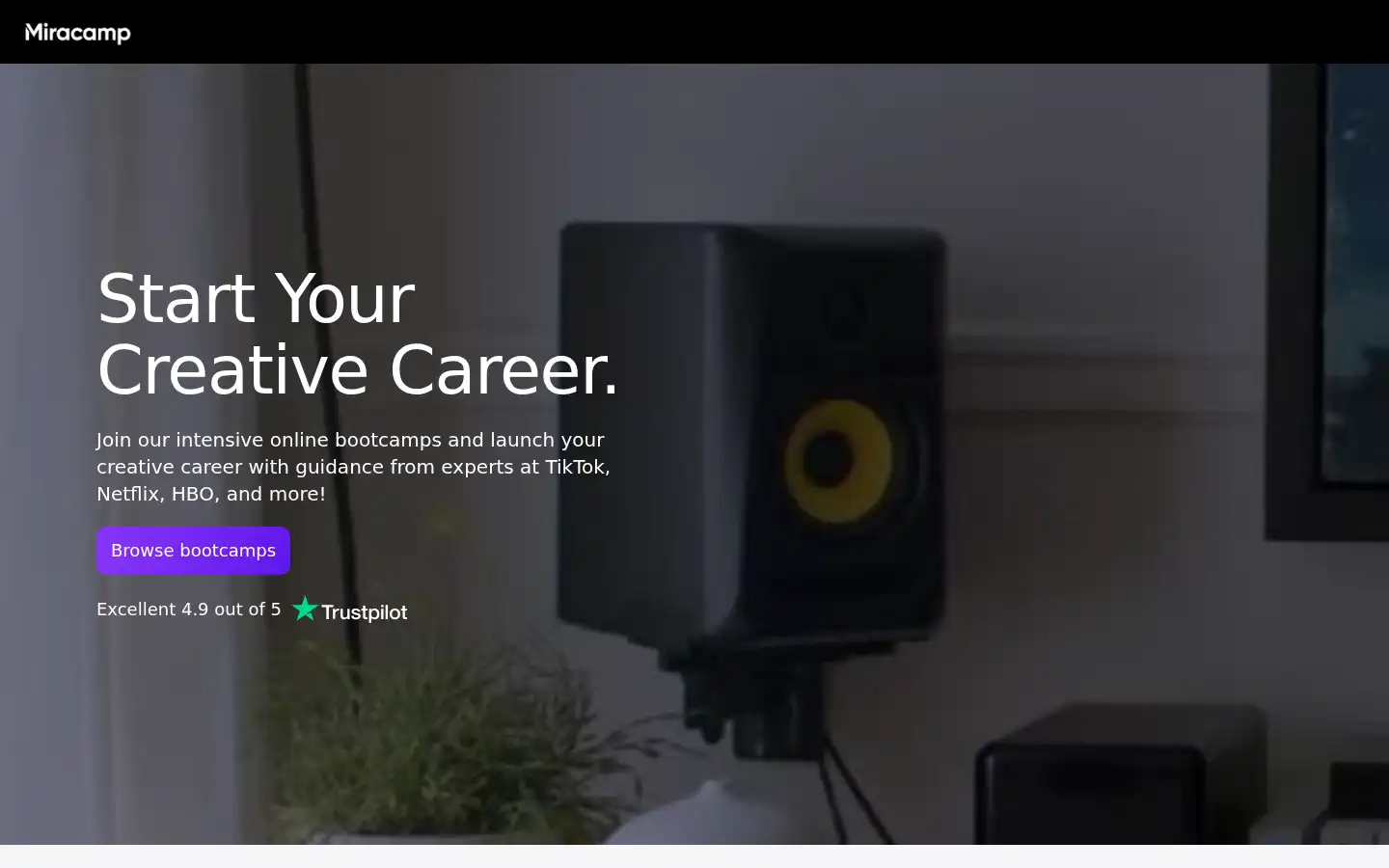 Screenshot of miracamp.com