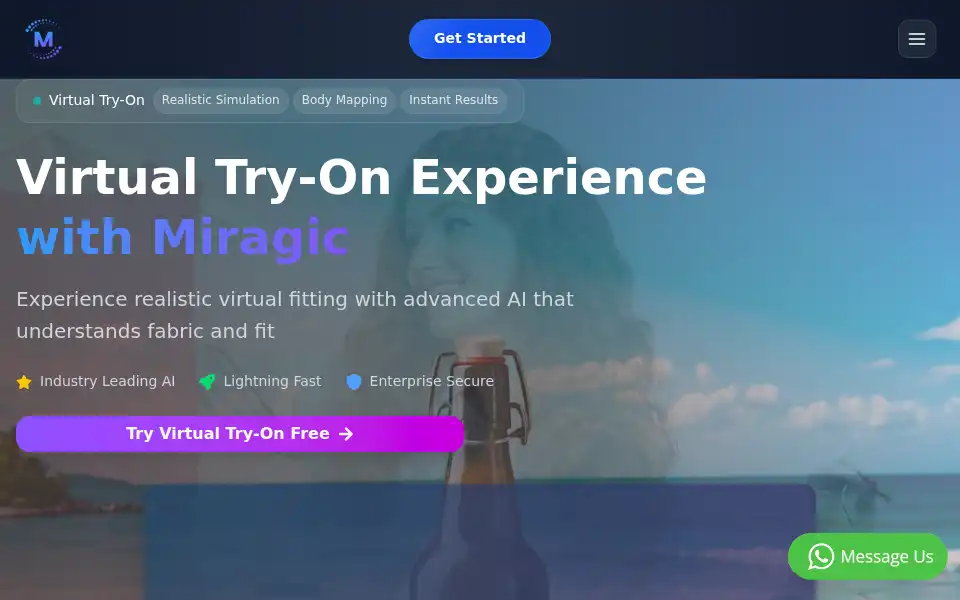 Screenshot of miragic.ai