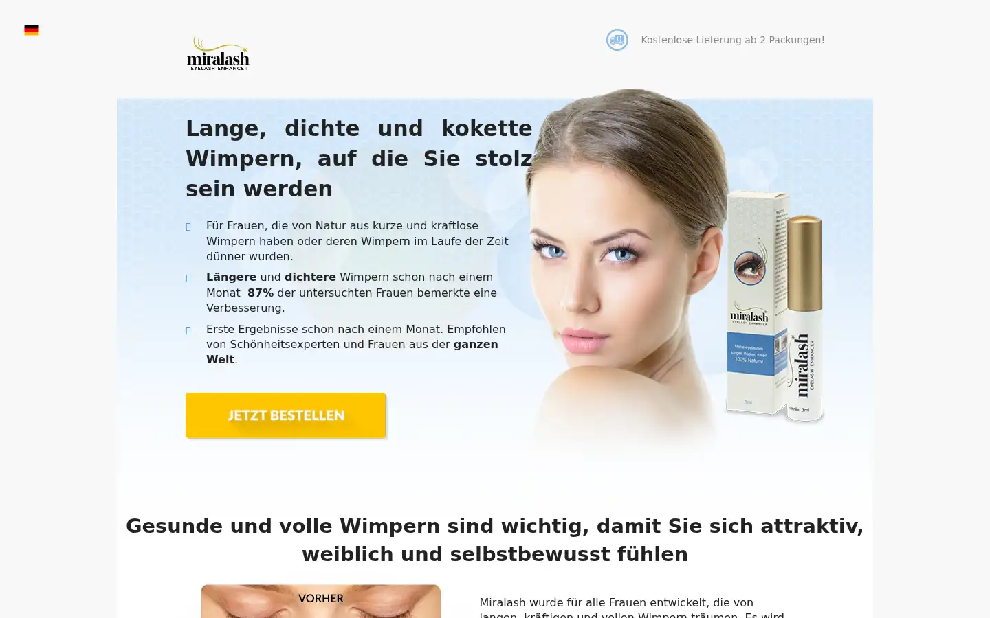 Screenshot of miralash.de