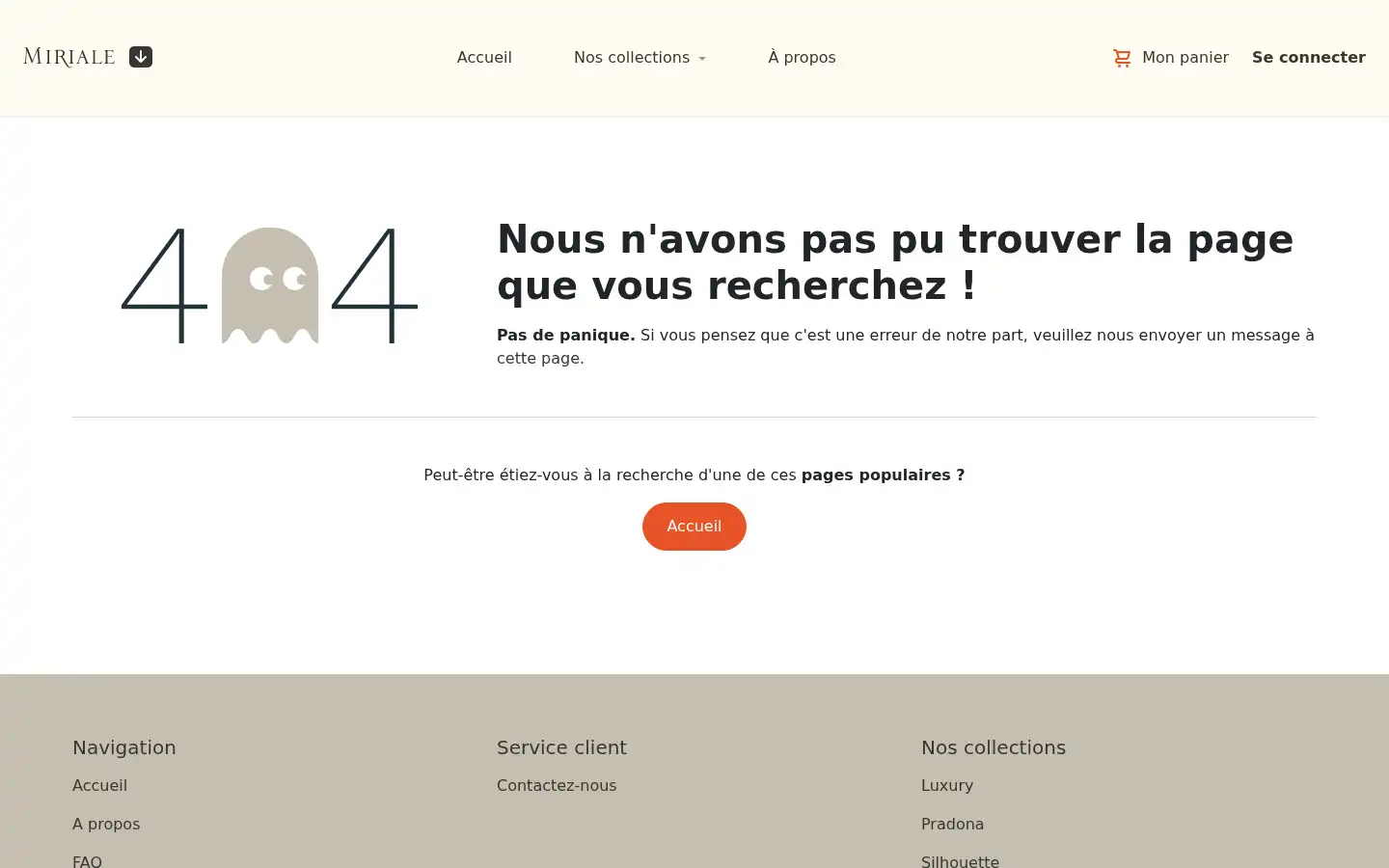 Screenshot of miriale.com