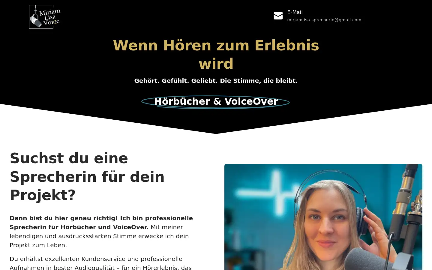 Screenshot of miriamlisa-voice.de