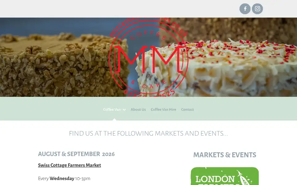 Screenshot of miriamsmunchies.co.uk