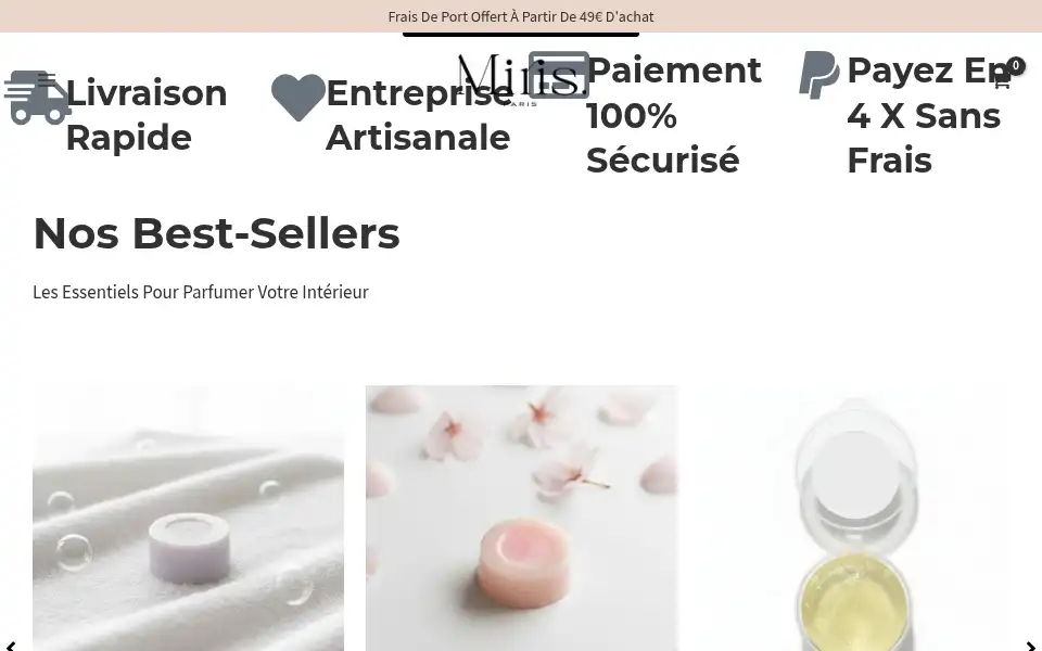 Screenshot of mirisparis.com