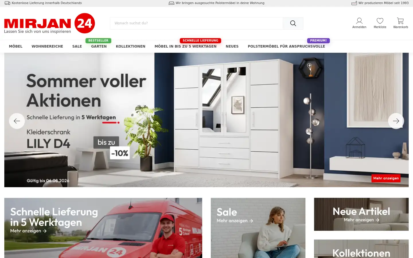 Screenshot of mirjan24.de
