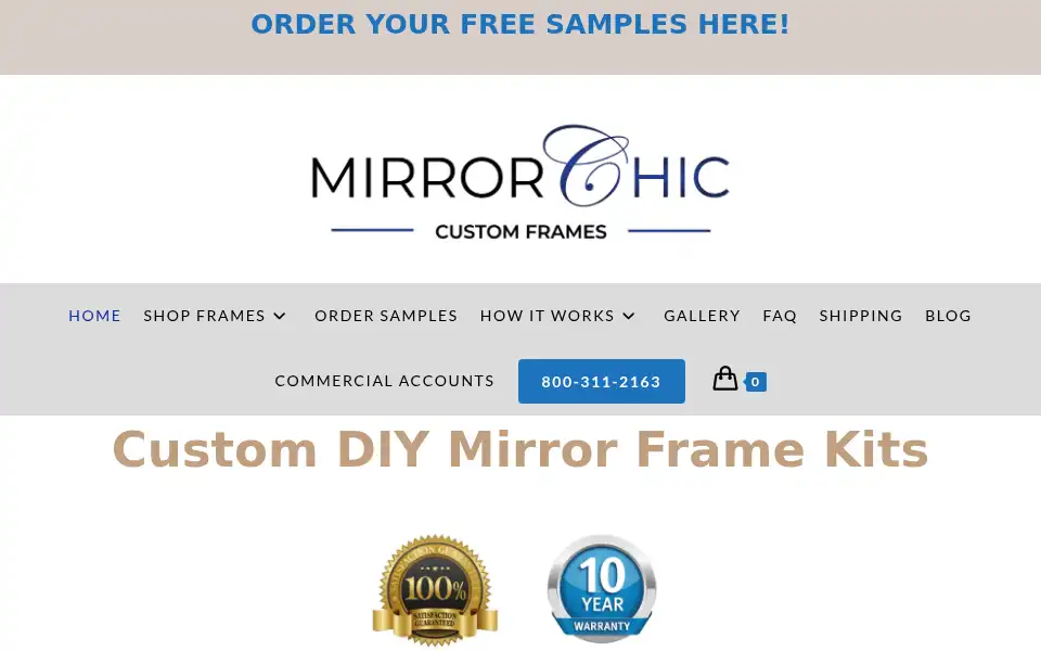 Screenshot of mirrorchic.com