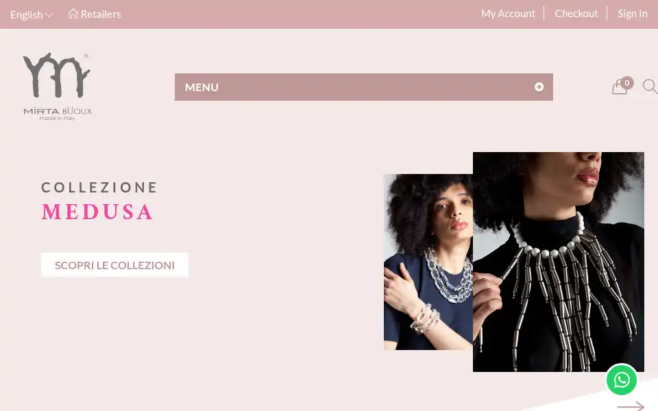 Screenshot of mirtabijoux.com