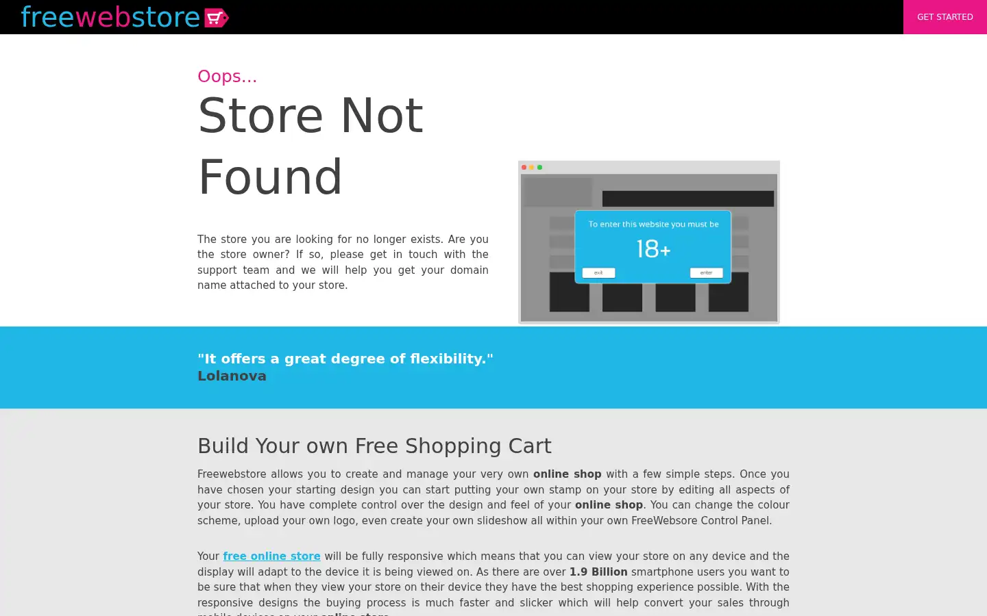 Screenshot of mirza.shop
