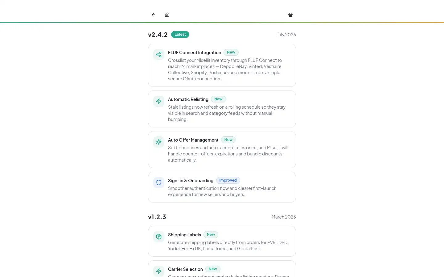 Screenshot of misellit.com
