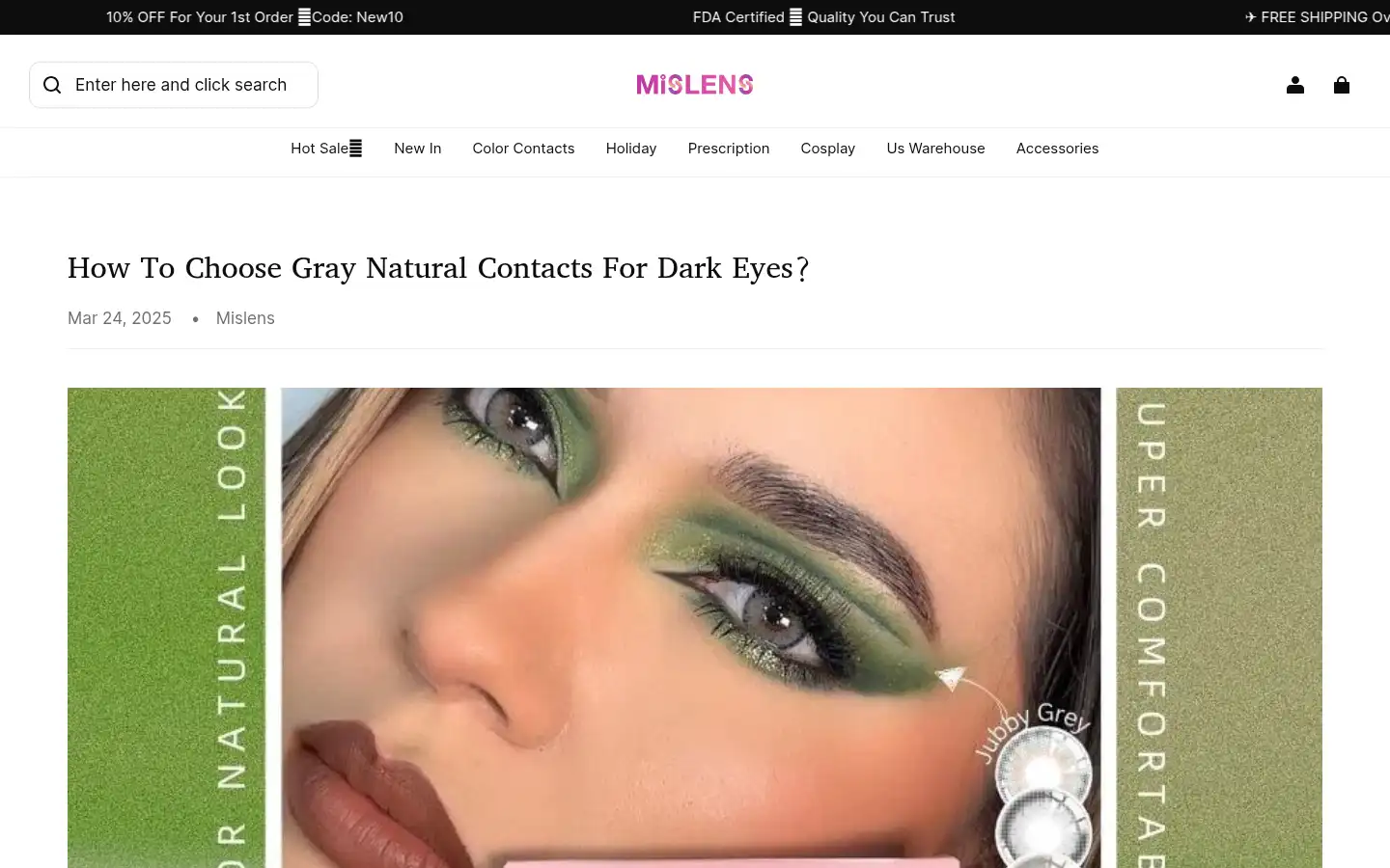 Screenshot of mislens.com