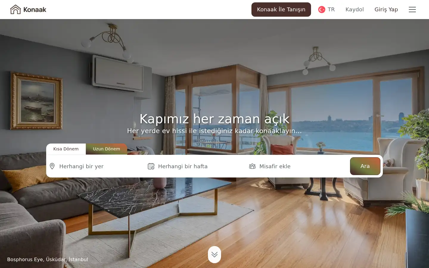 Screenshot of missafir.com