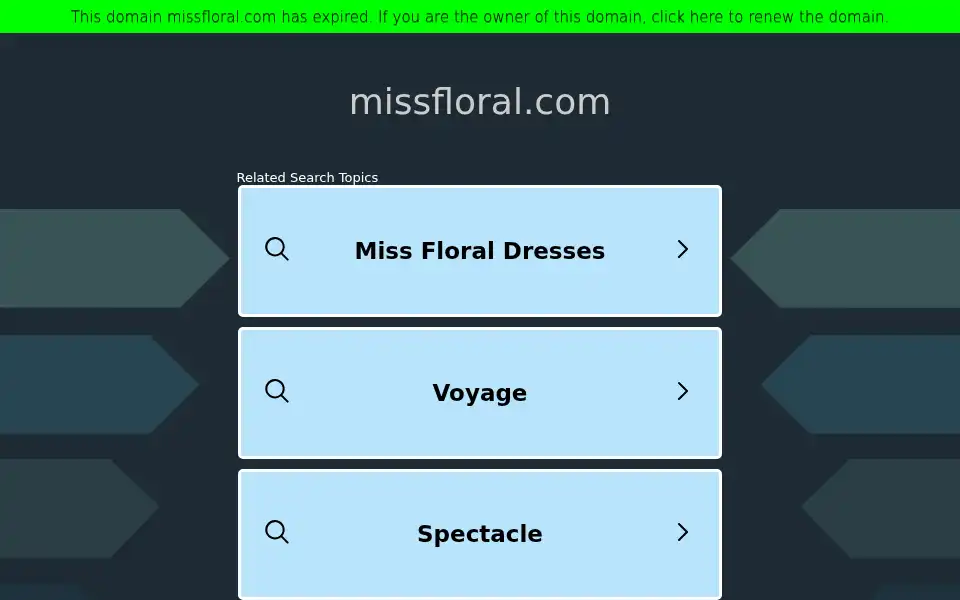 Screenshot of missfloral.com