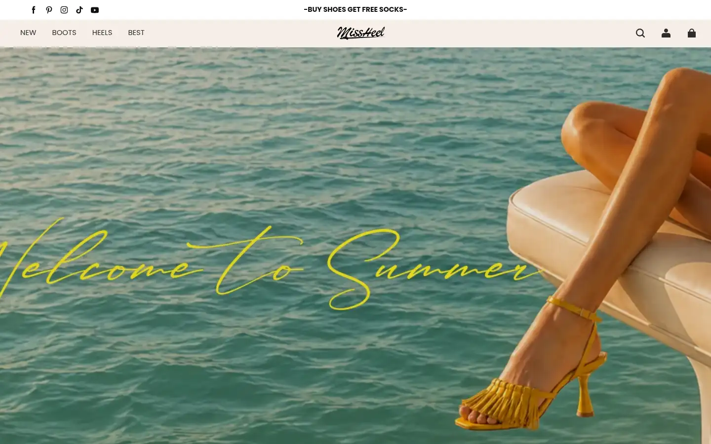 Screenshot of missheel.com