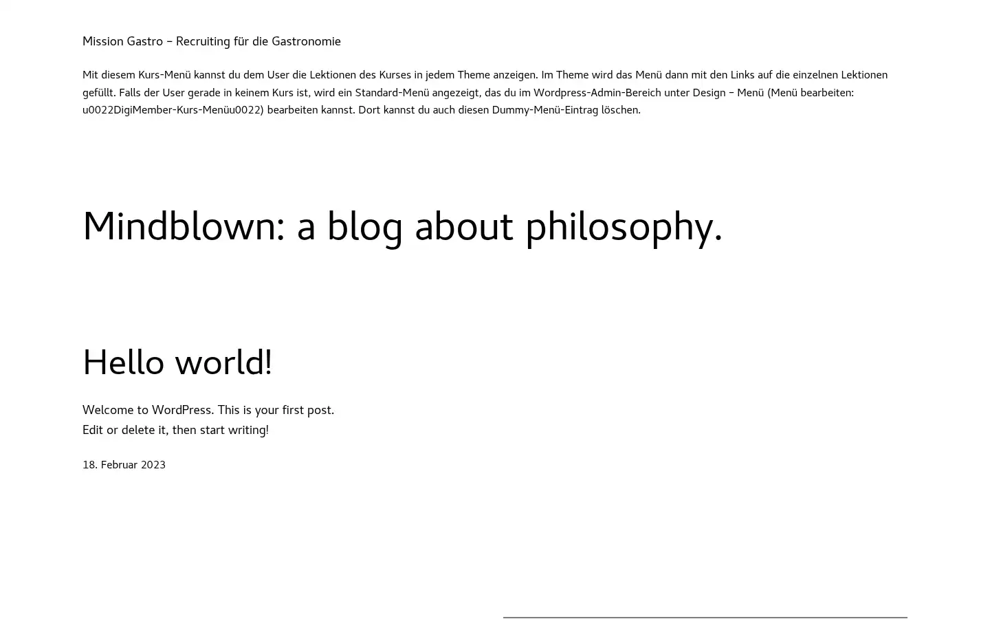 Screenshot of mission-gastro.com