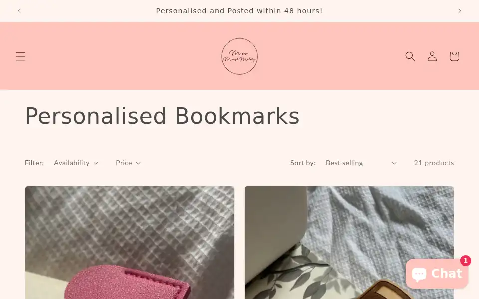 Screenshot of missmarshmelody.co.uk