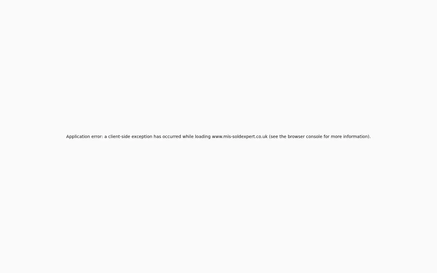 Screenshot of missoldexpert.co.uk