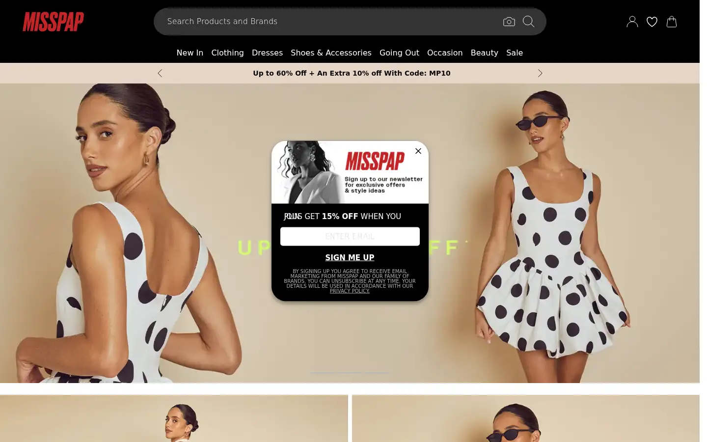 Screenshot of misspap.com