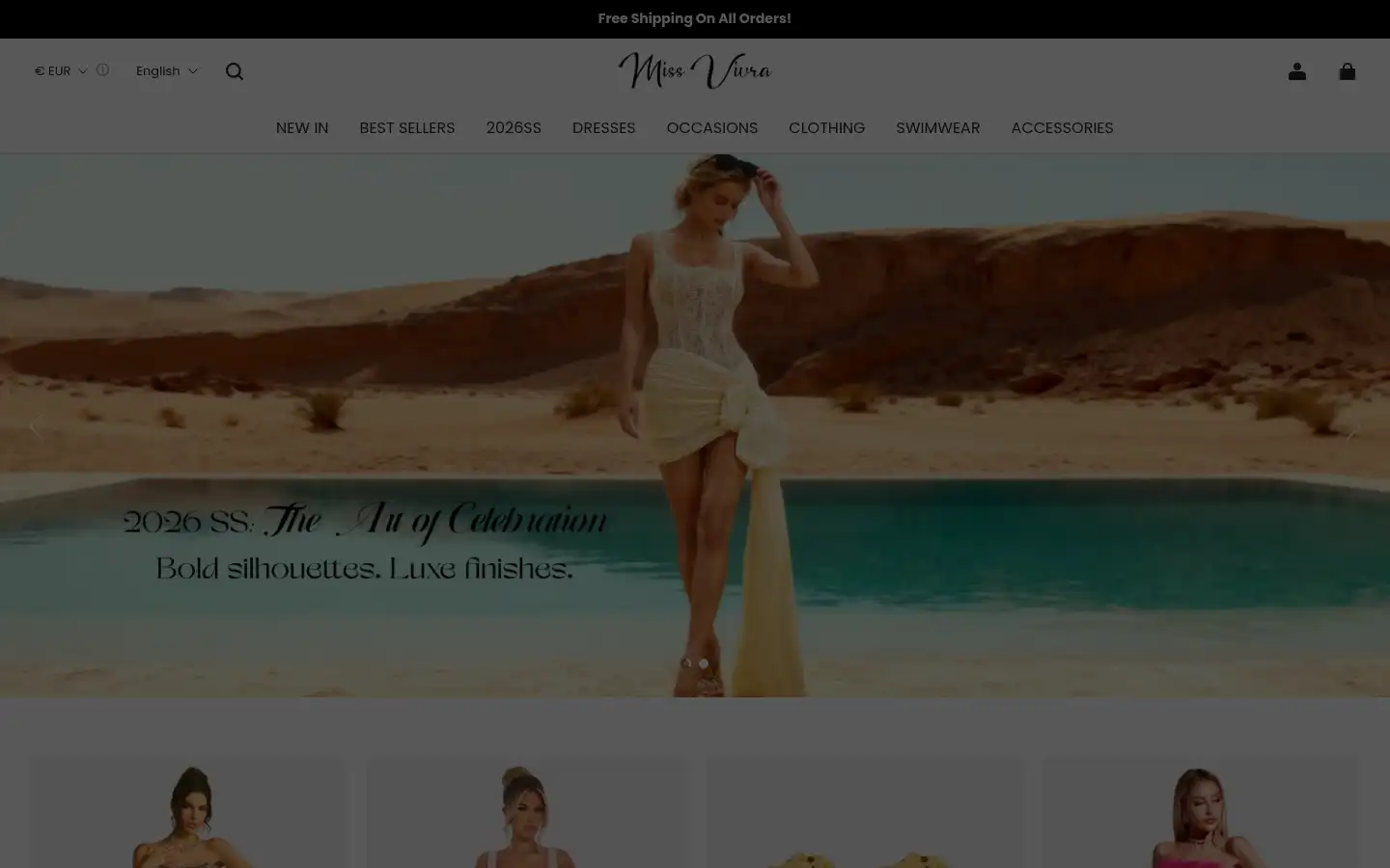 Screenshot of missvivra.com