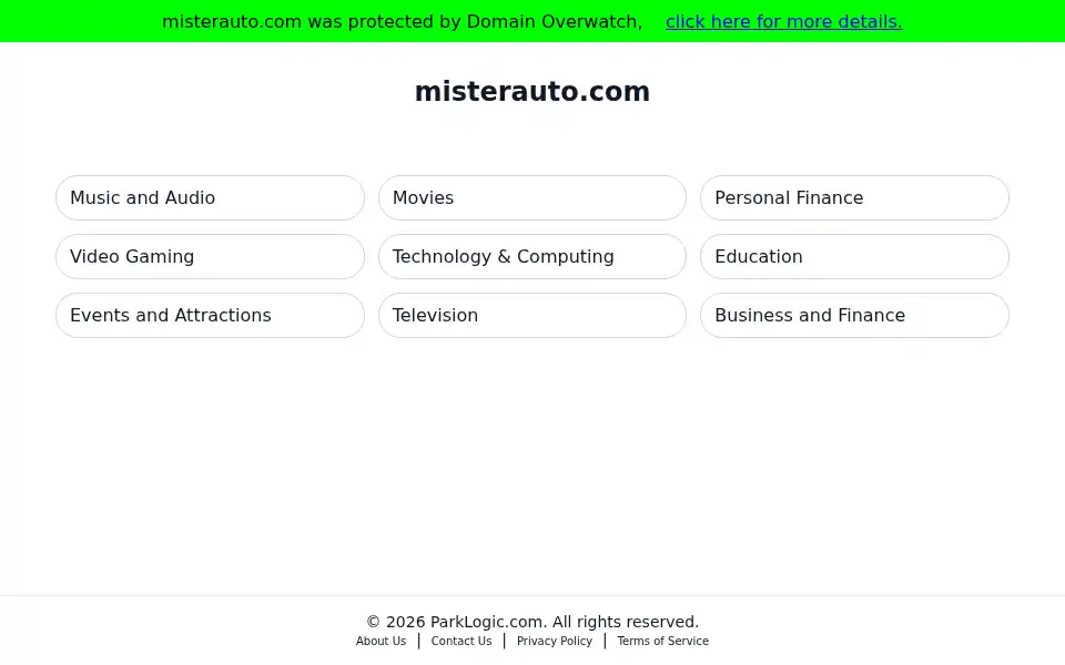 Screenshot of misterauto.com
