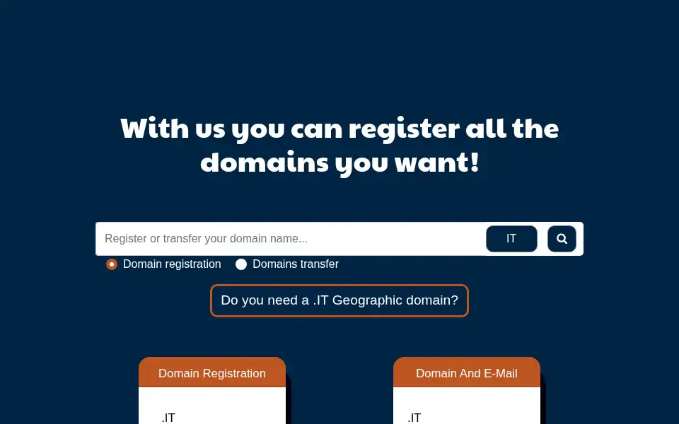 Screenshot of misterdomain.eu