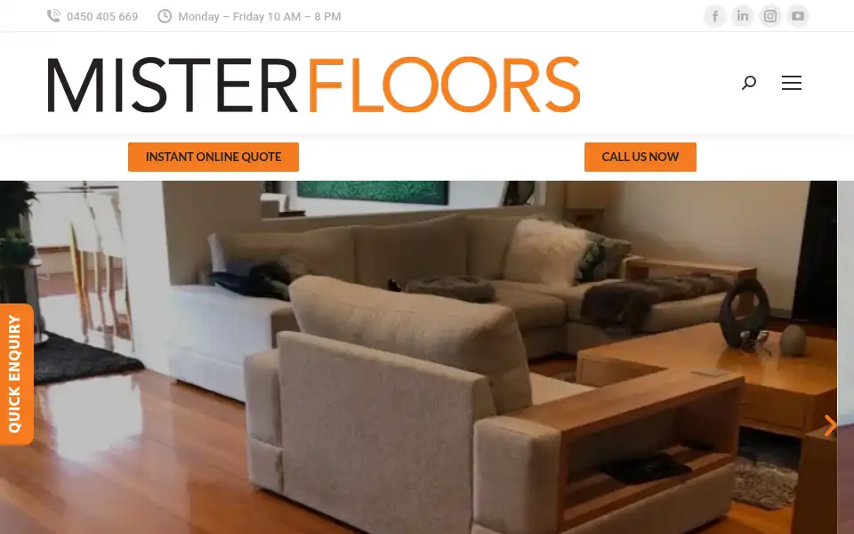 Screenshot of misterfloors.com.au