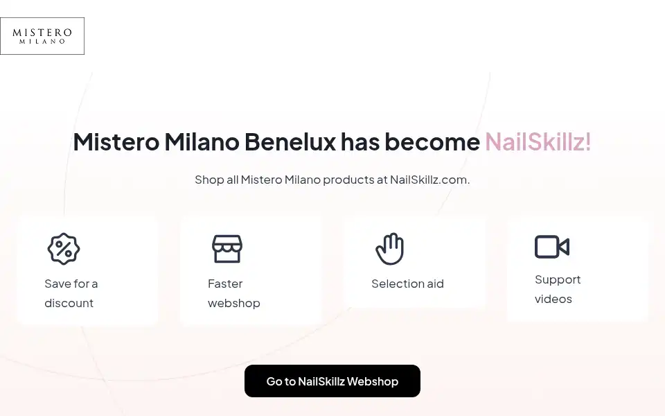 Screenshot of misteromilanobenelux.com