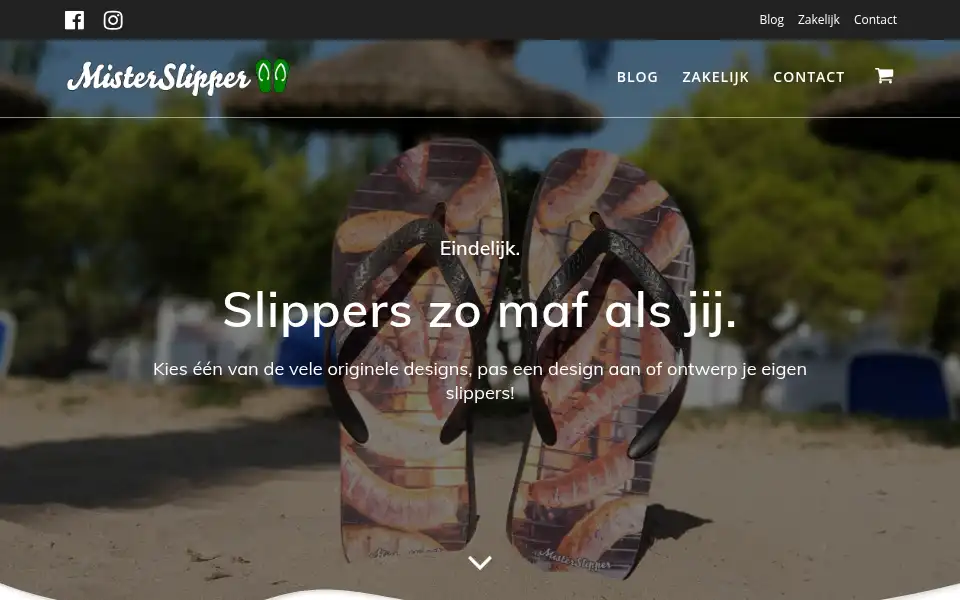 Screenshot of misterslipper.nl