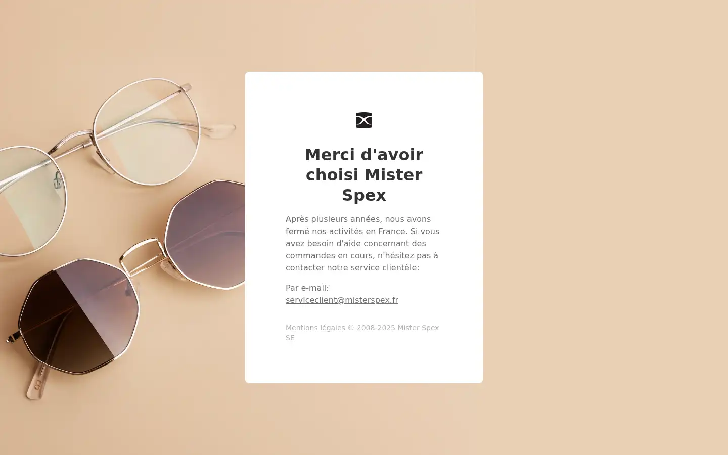 Screenshot of misterspex.fr