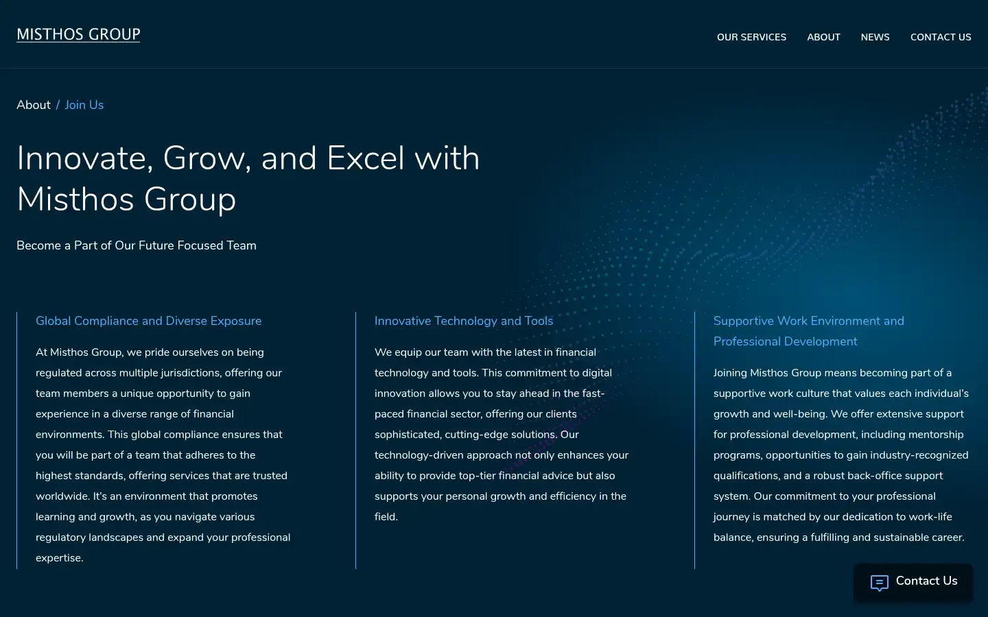 Screenshot of misthos-group.com