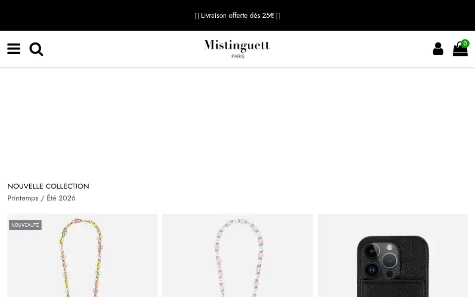 Screenshot of mistinguett-paris.fr