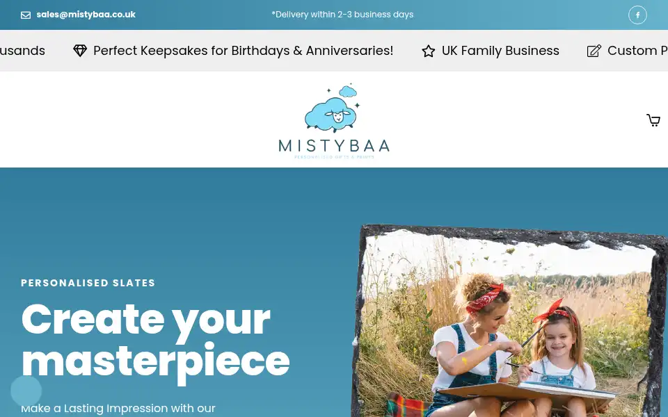 Screenshot of mistybaa.co.uk