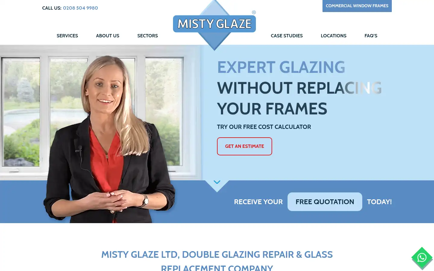 Screenshot of mistyglaze.com