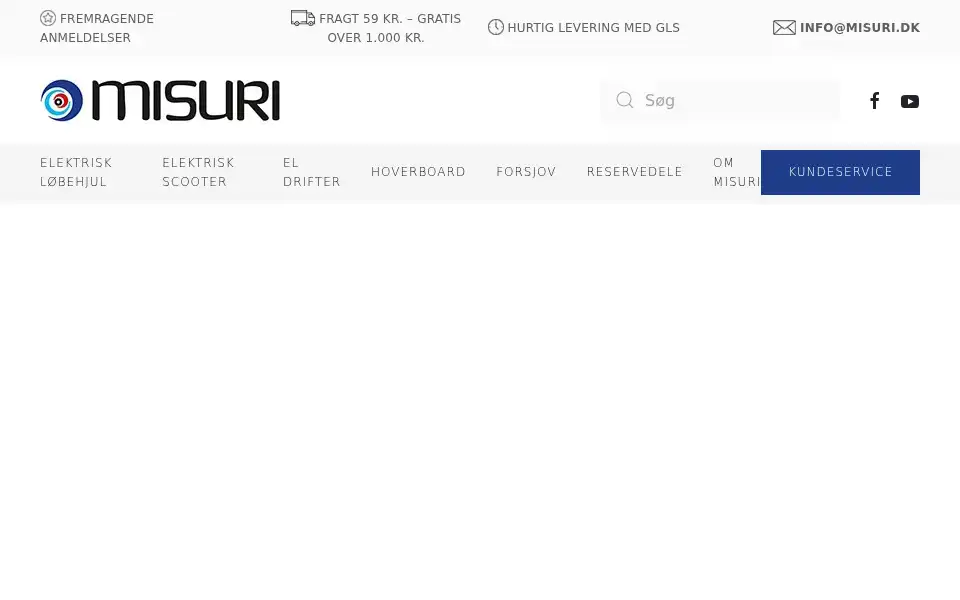 Screenshot of misuri.dk