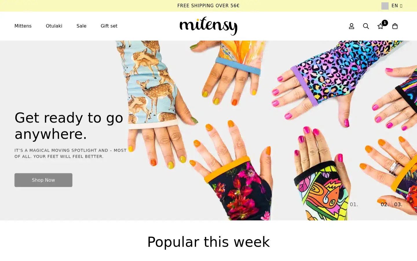 Screenshot of mitensy.com