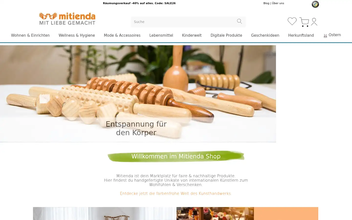 Screenshot of mitienda.de