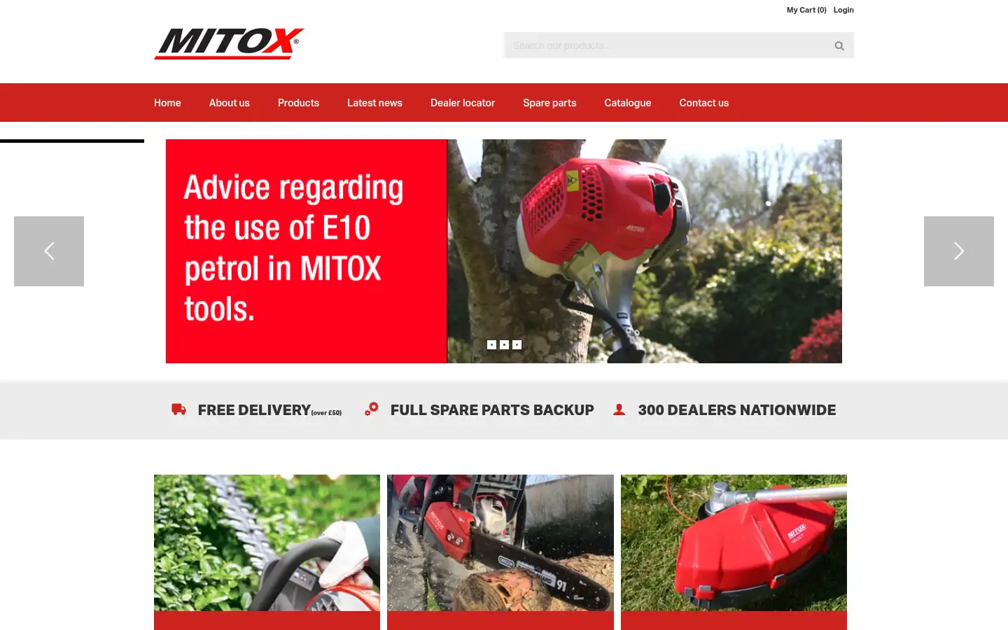 Screenshot of mitox.co.uk