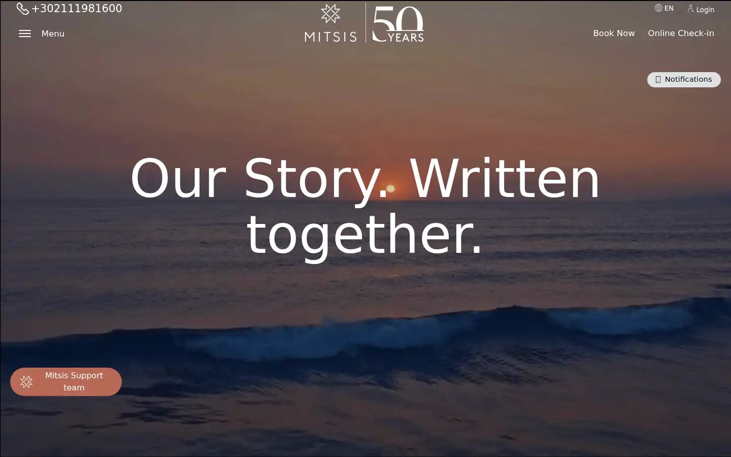 Screenshot of mitsishotels.com