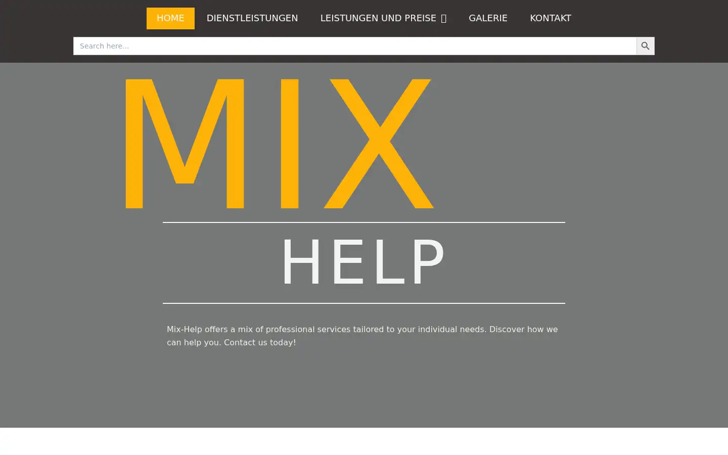 Screenshot of mix-help.com