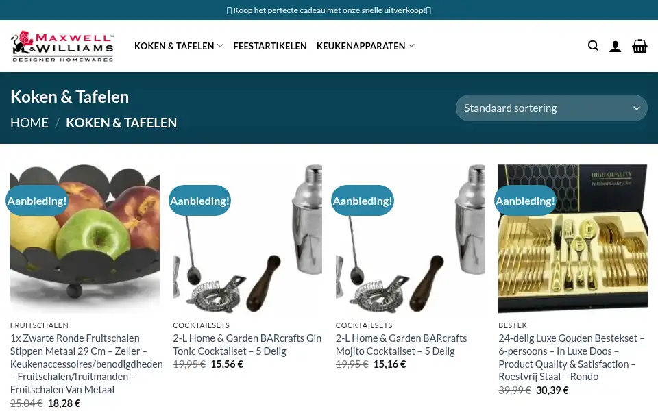 Screenshot of mixersshop.com