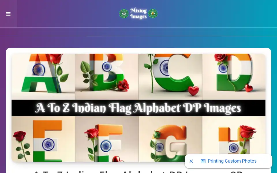 Screenshot of mixingimages.com