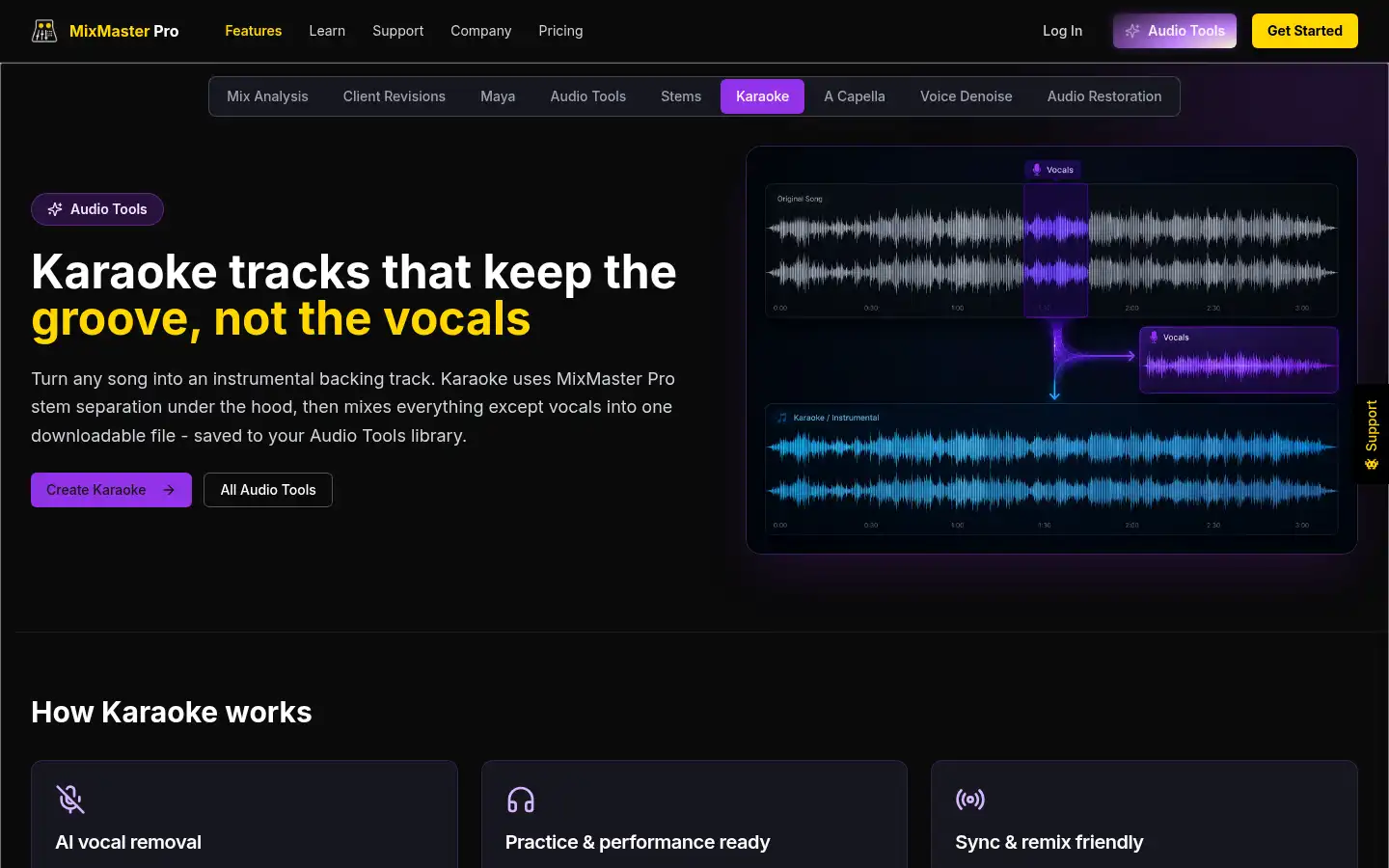 Screenshot of mixmasterpro.io