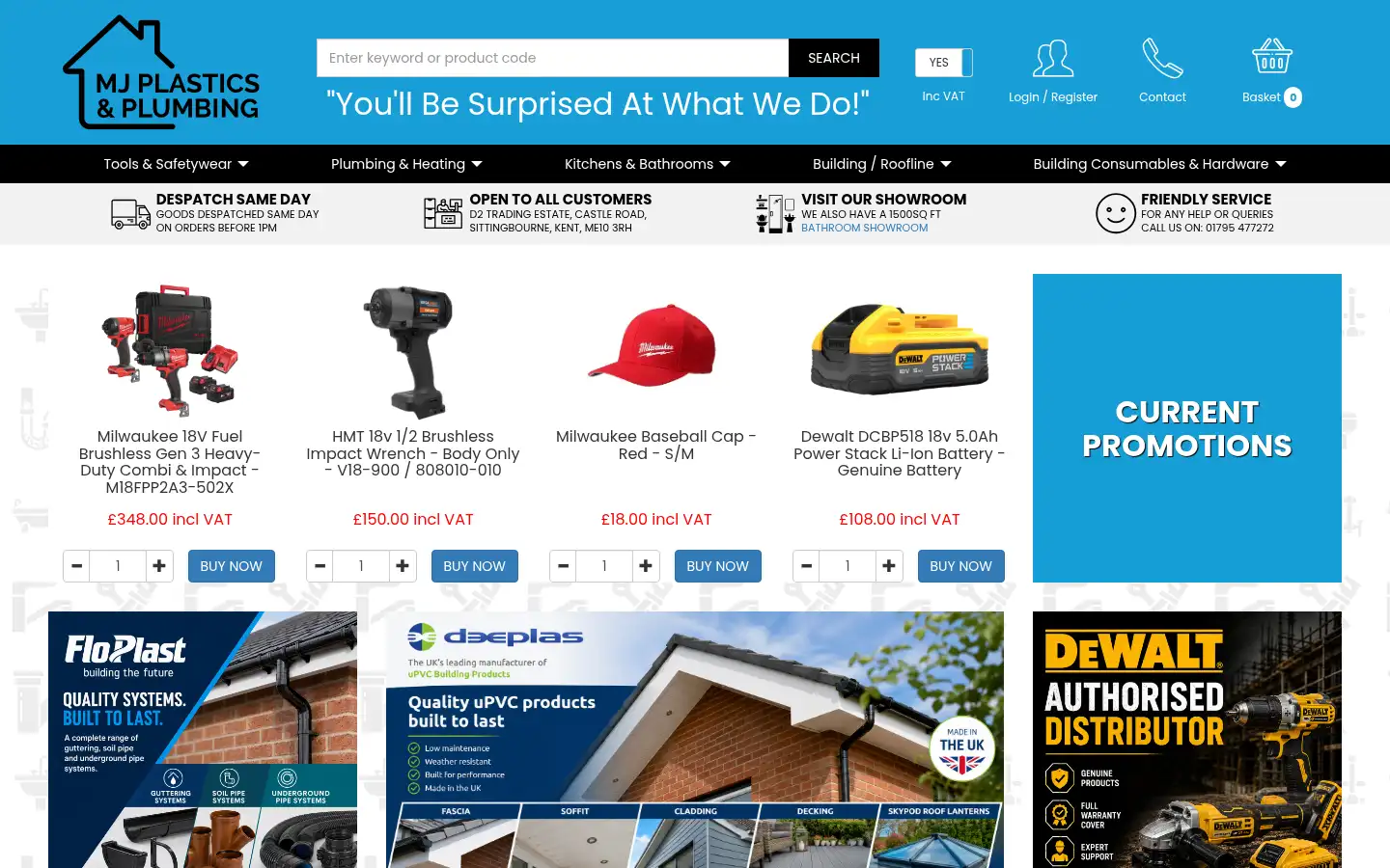 Screenshot of mjplastics.co.uk