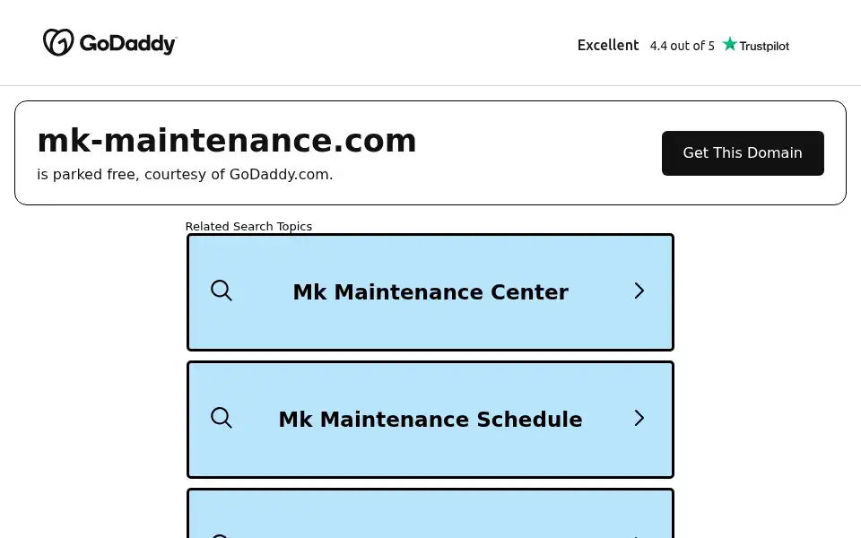 Screenshot of mk-maintenance.com