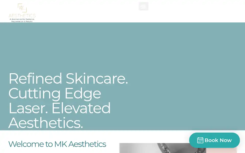 Screenshot of mkaesthetics.ie
