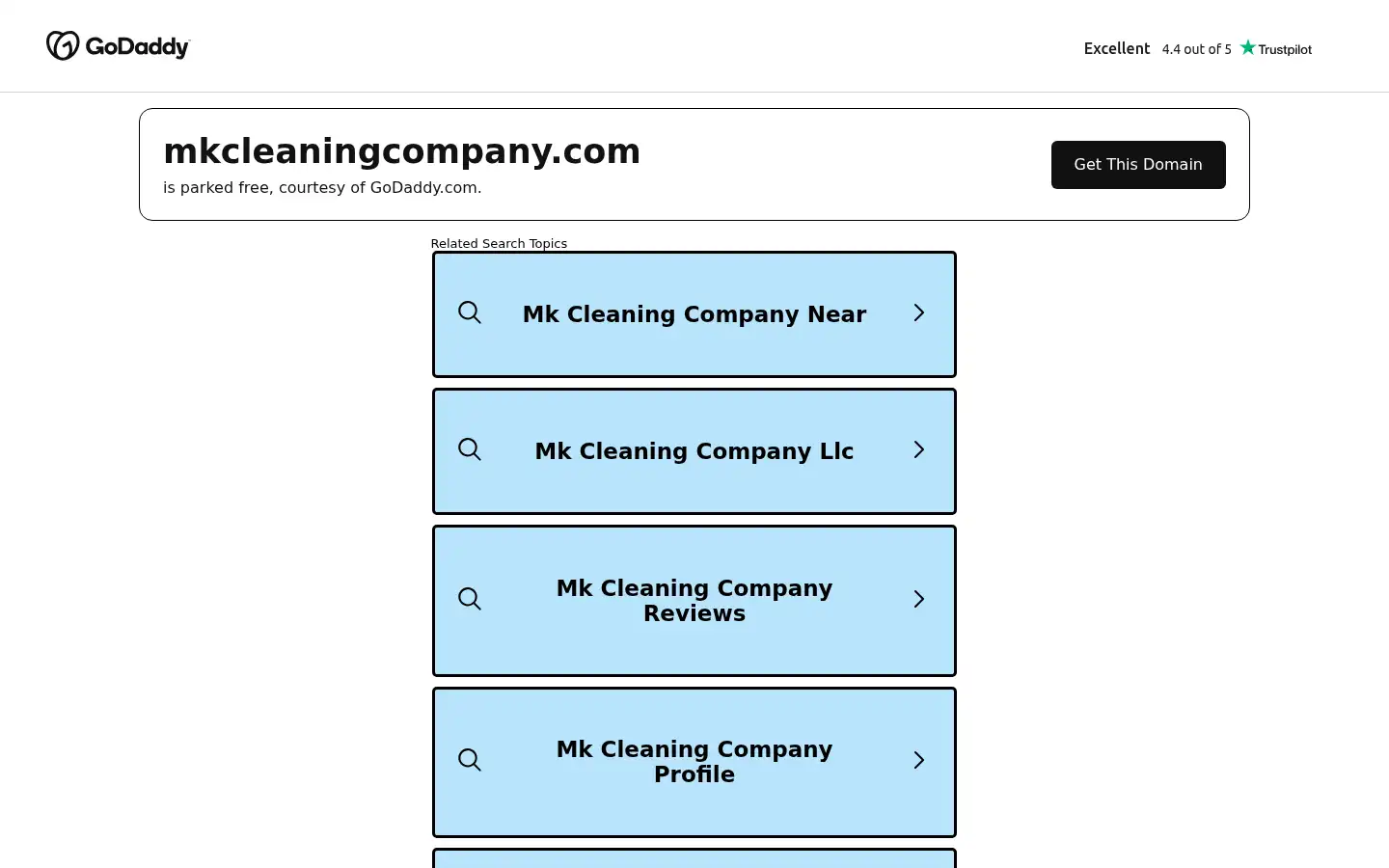Screenshot of mkcleaningcompany.com