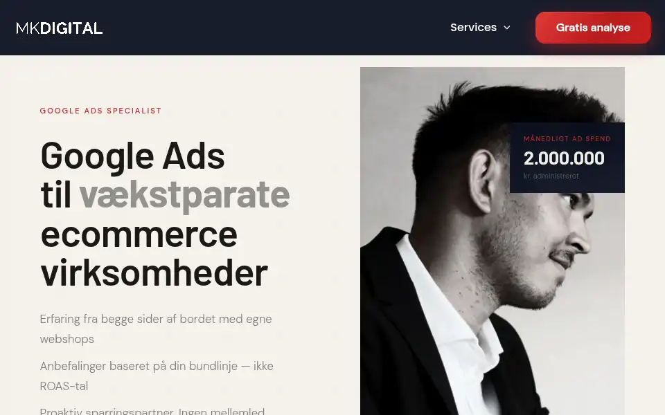 Screenshot of mkdigital.dk