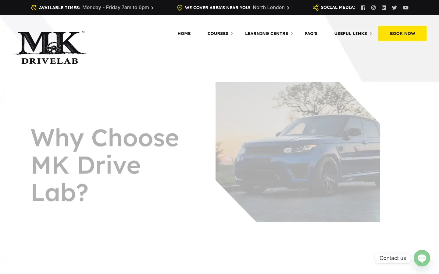 Screenshot of mkdrivelab.co.uk