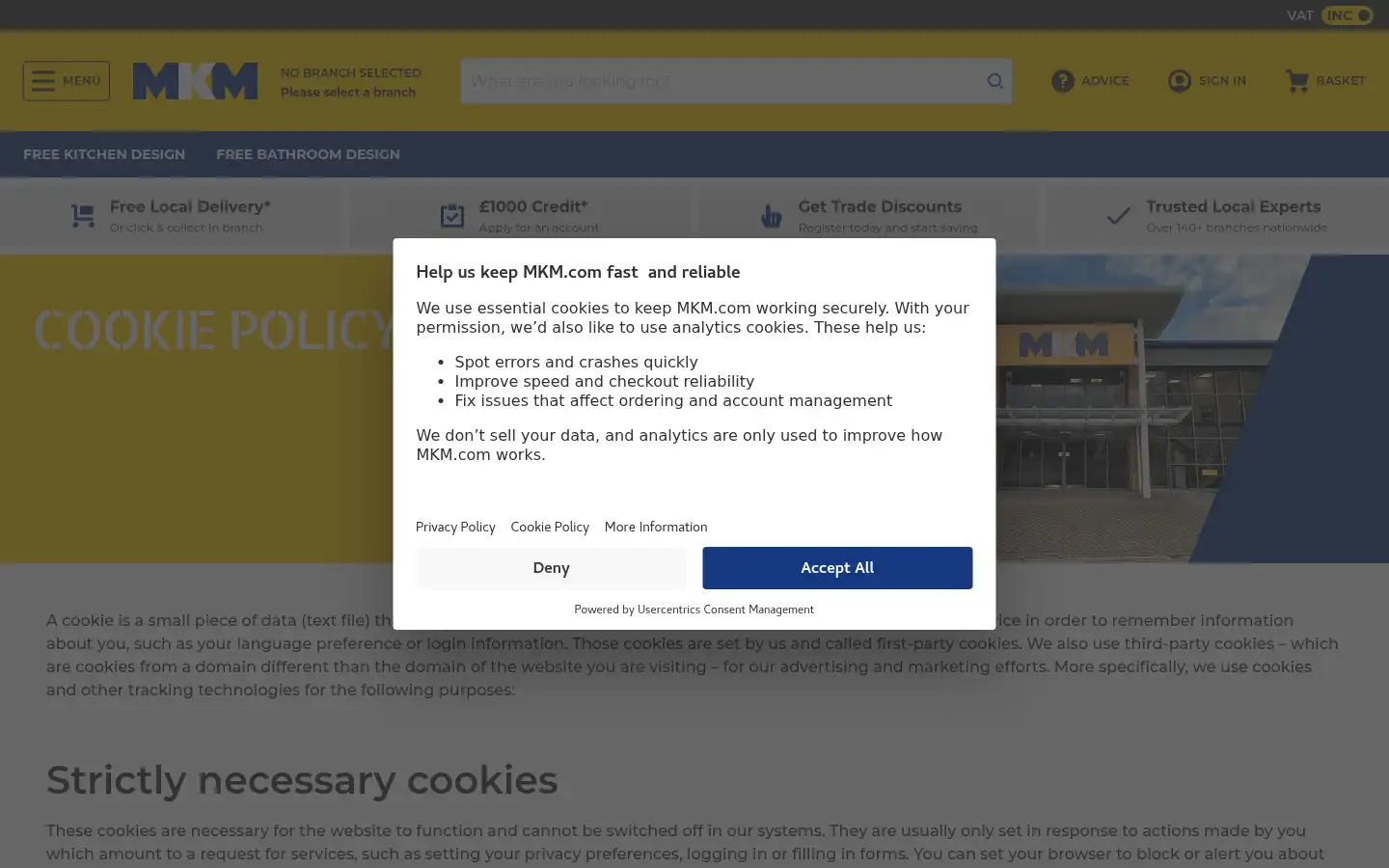Screenshot of mkmbs.co.uk