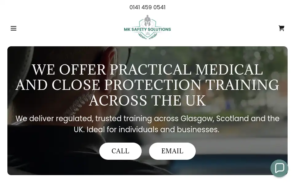 Screenshot of mksafetysolutions.com