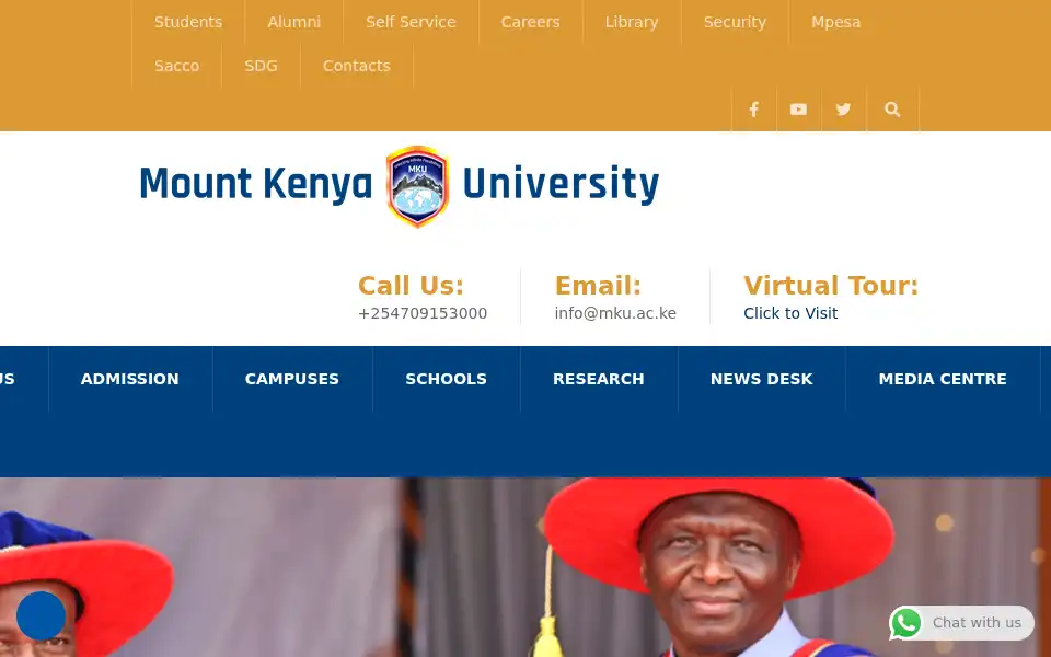 Screenshot of mku.ac.ke
